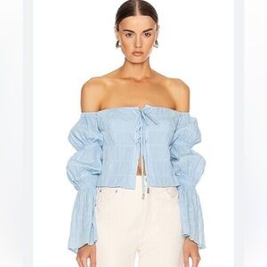 Cult Gaia Claire Top in Bluebell NWT